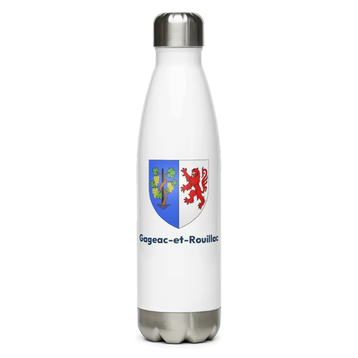 Gourde inox blason de Gageac-et-Rouillac