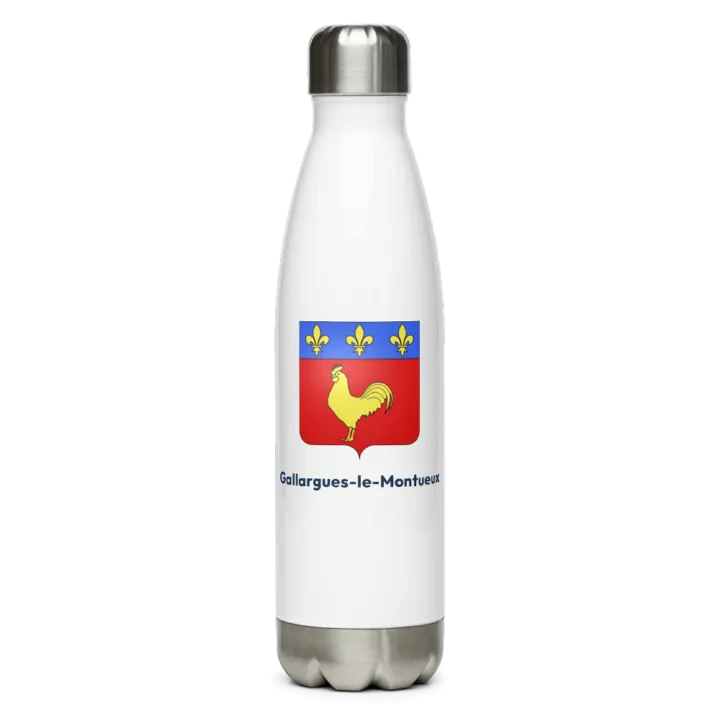Gourde inox blason de Gallargues-le-Montueux
