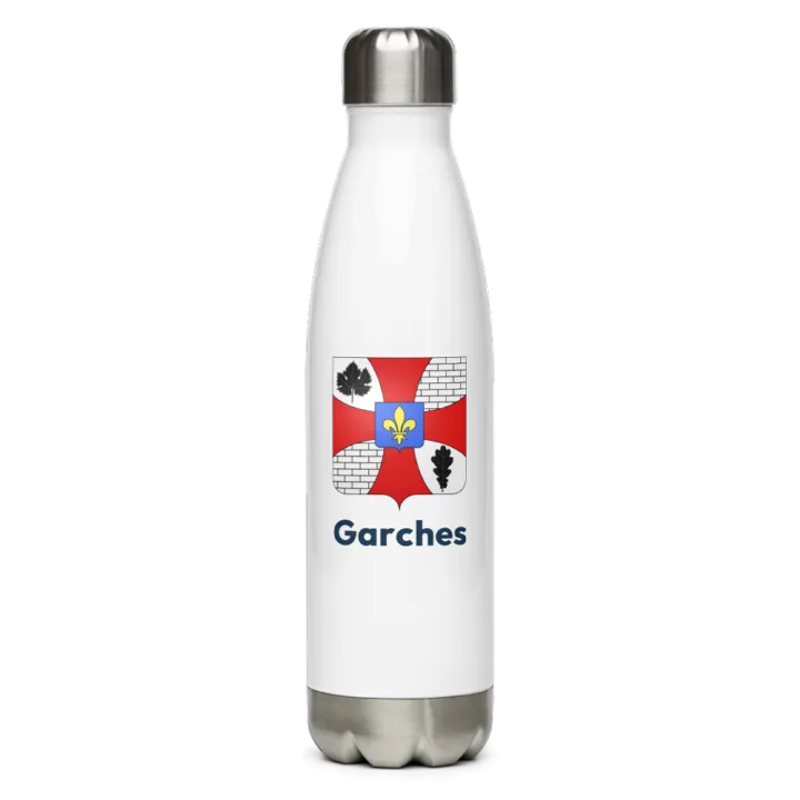Gourde inox — blason de Garches