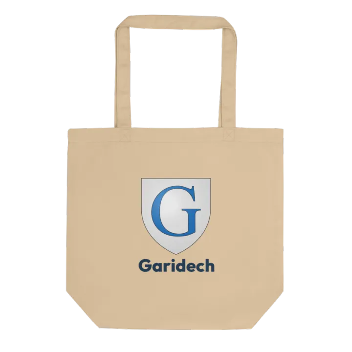 Tote bag coton bio — blason de Garidech