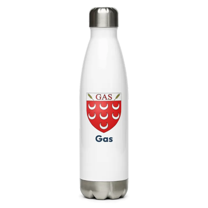 Gourde inox — blason de Gas