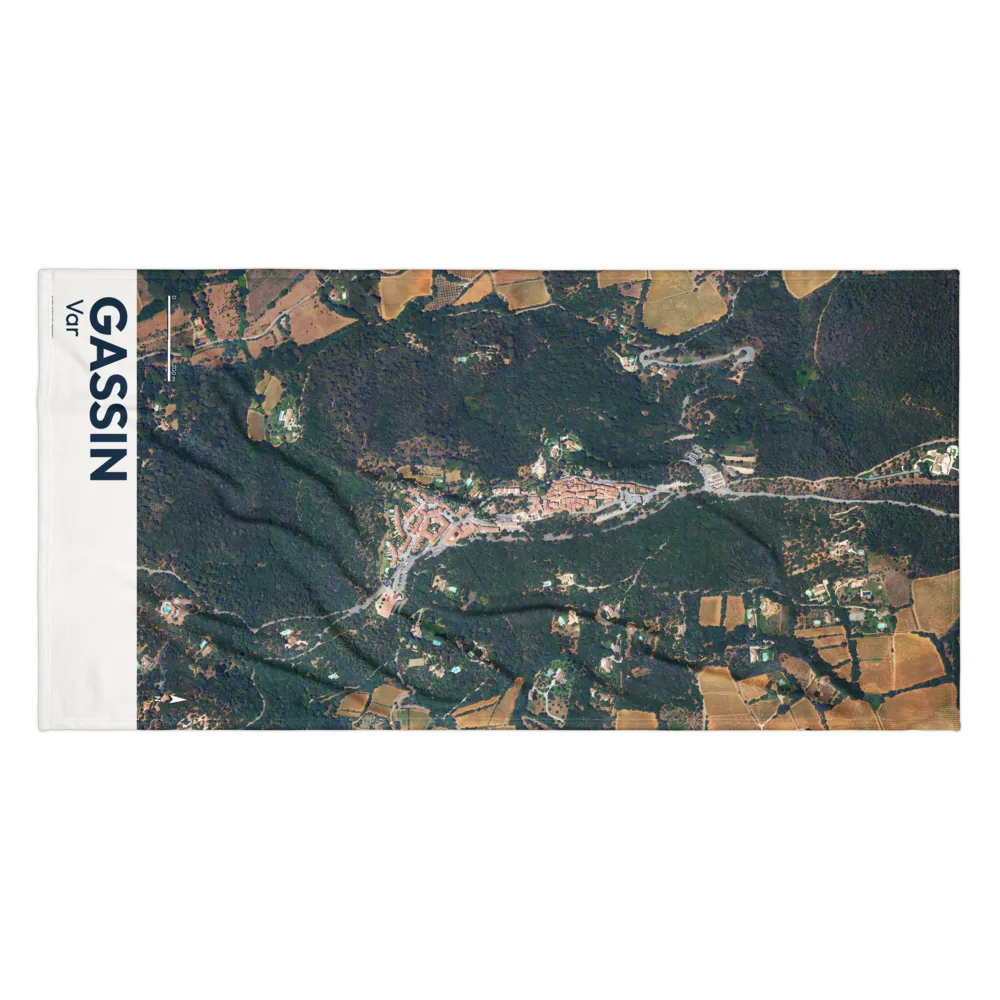 Serviette cartographique — carte de Gassin