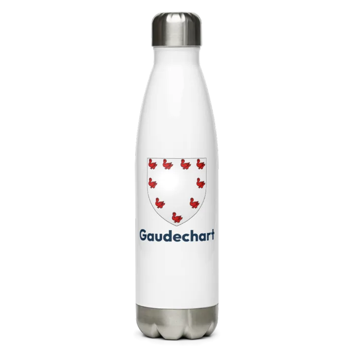 Gourde inox blason de Gaudechart
