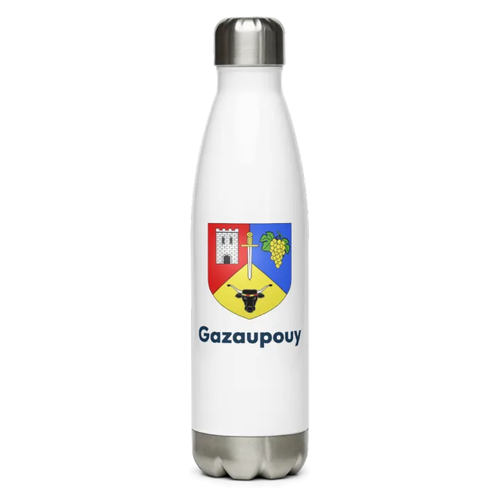 Gourde inox blason de Gazaupouy