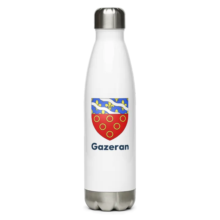 Gourde inox blason de Gazeran