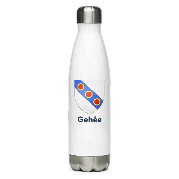 Gourde inox blason de Gehée