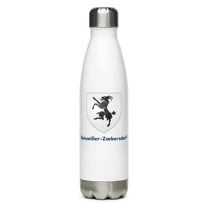 Gourde inox blason de Geiswiller-Zœbersdorf