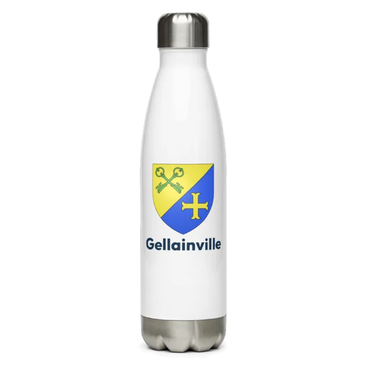Gourde inox — blason de Gellainville