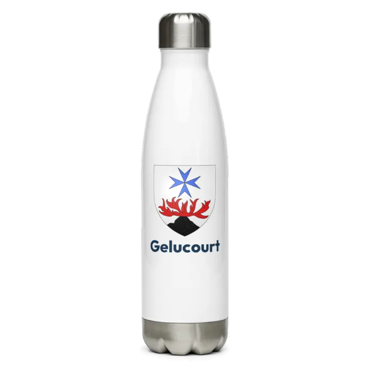 Gourde inox blason de Gelucourt