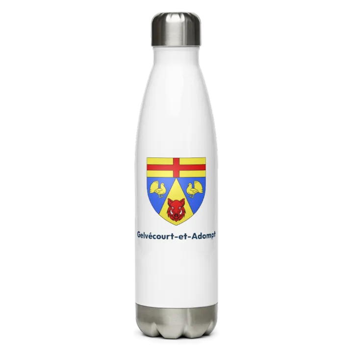 Gourde inox blason de Gelvécourt-et-Adompt