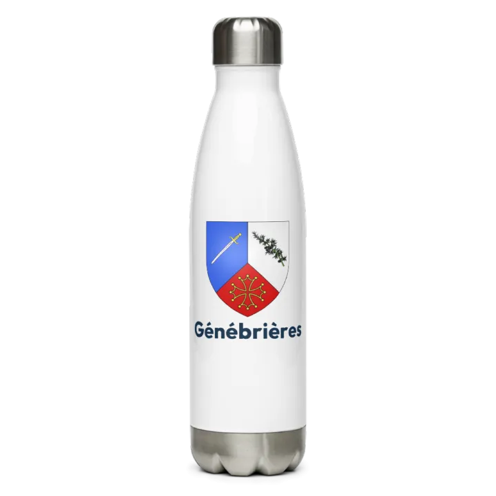 Gourde inox — blason de Génébrières
