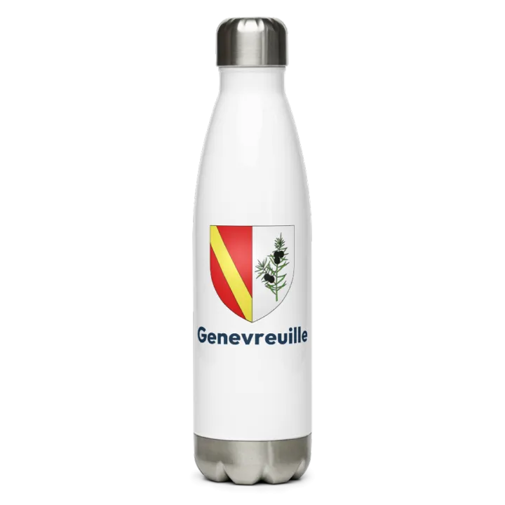 Gourde inox blason de Genevreuille