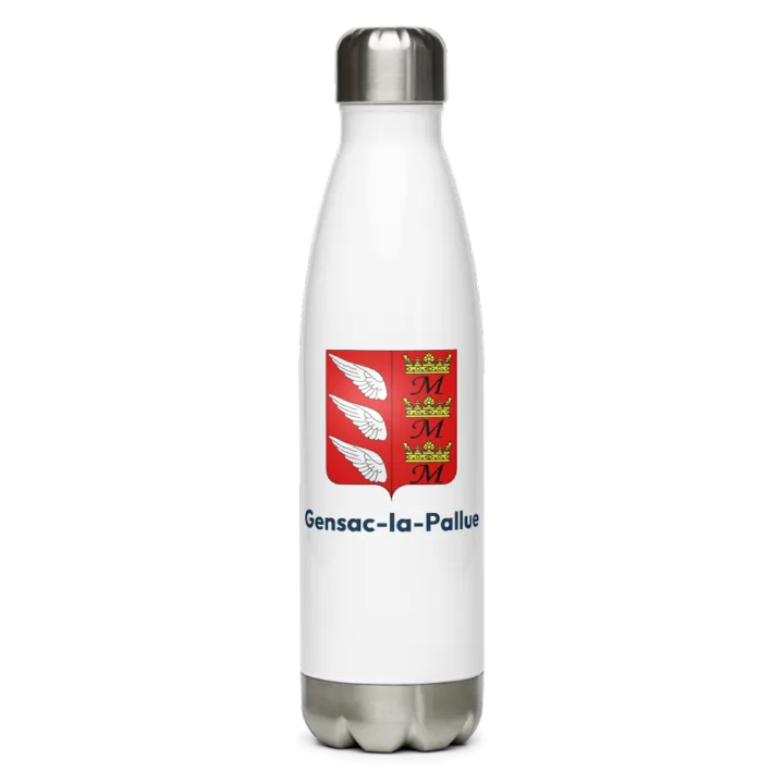 Gourde inox blason de Gensac-la-Pallue