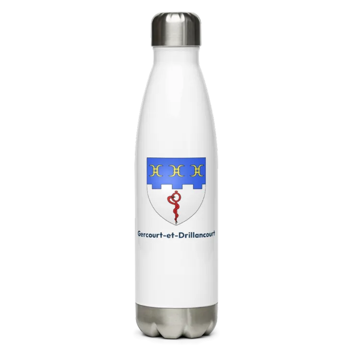 Gourde inox blason de Gercourt-et-Drillancourt