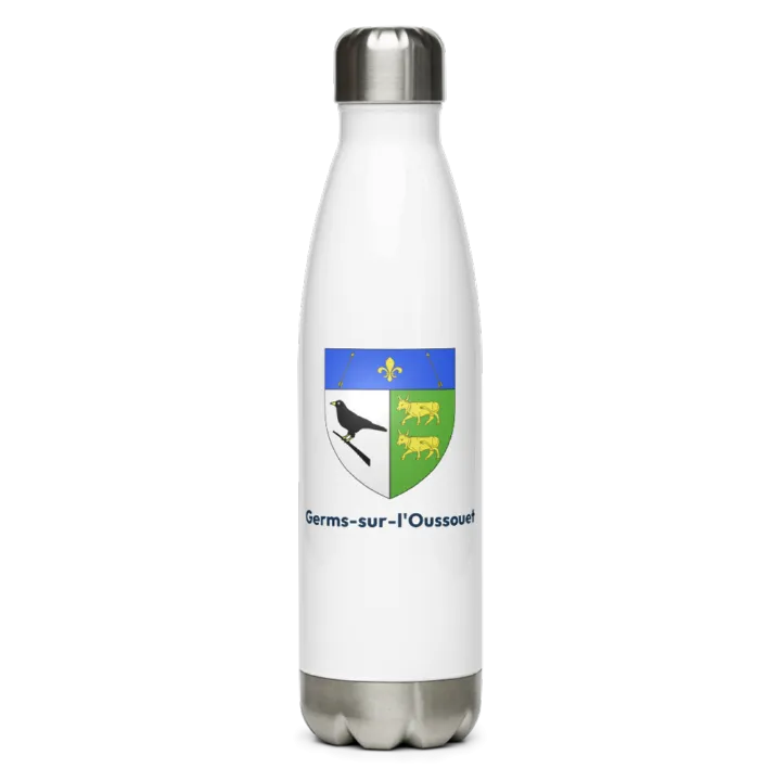 Gourde inox blason de Germs-sur-l'Oussouet