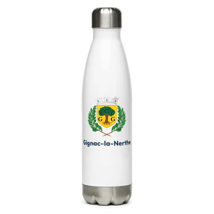 Gourde inox blason de Gignac-la-Nerthe