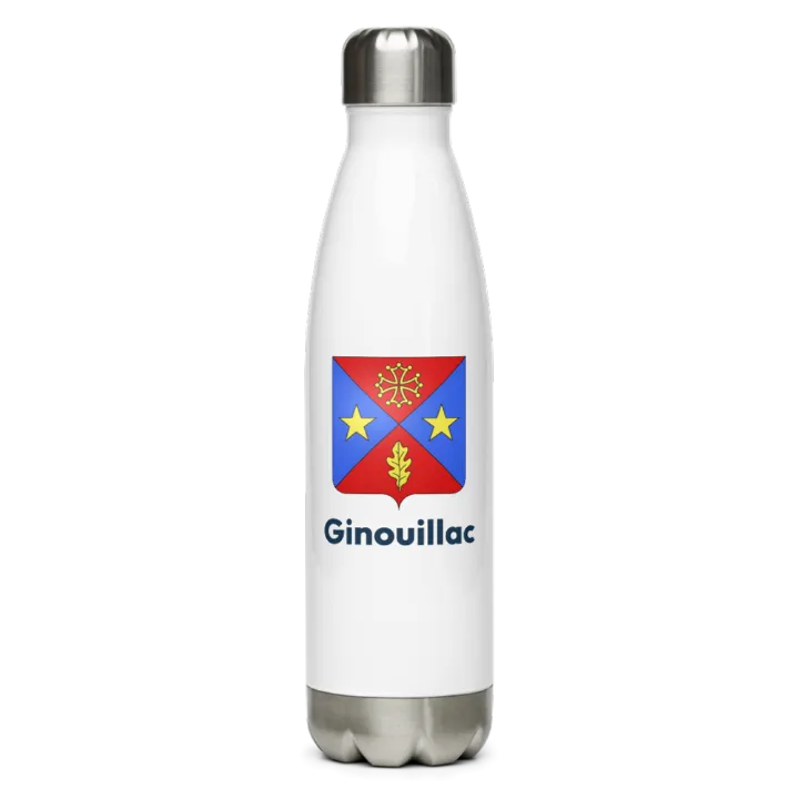 Gourde inox blason de Ginouillac