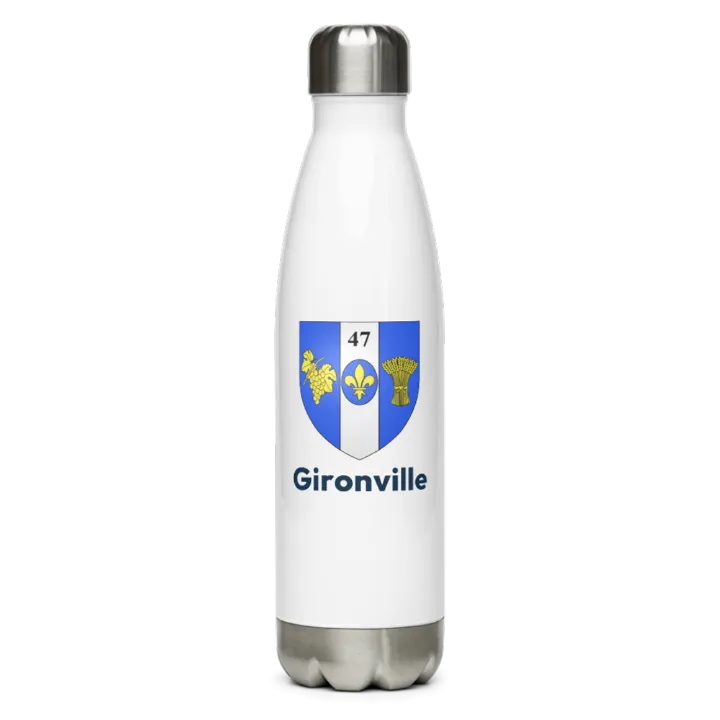 Gourde inox — blason de Gironville