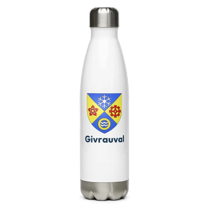 Gourde inox blason de Givrauval