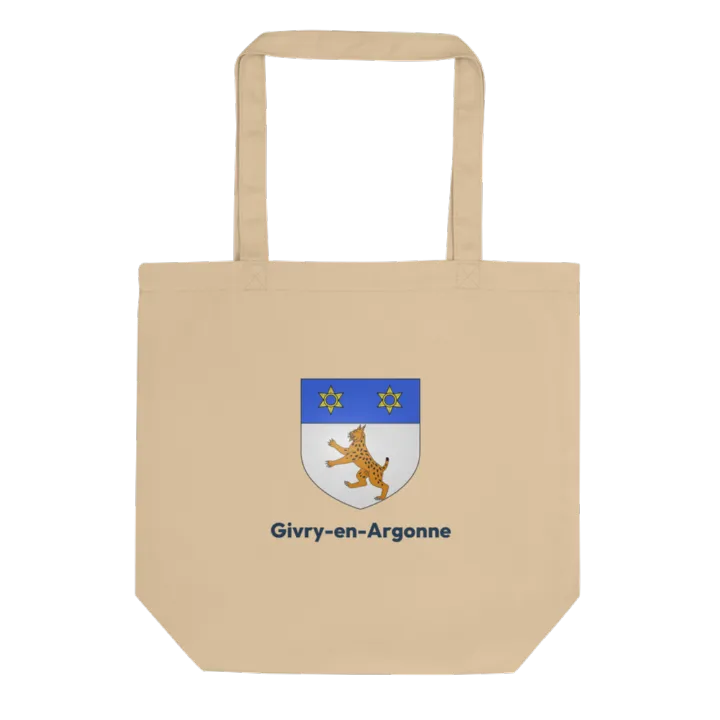 Tote bag coton bio — blason de Givry-en-Argonne