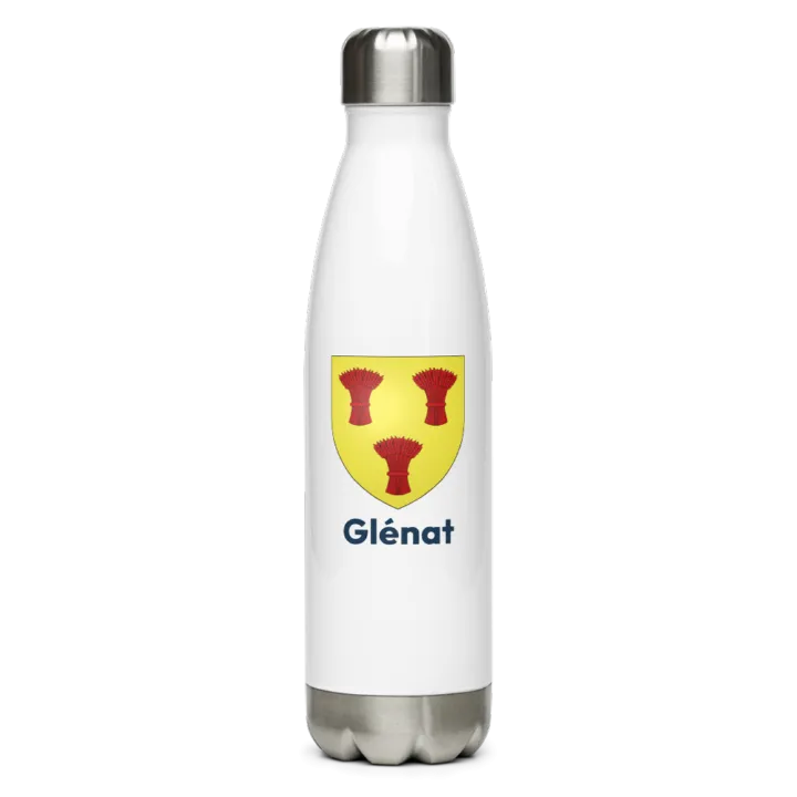 Gourde inox — blason de Glénat