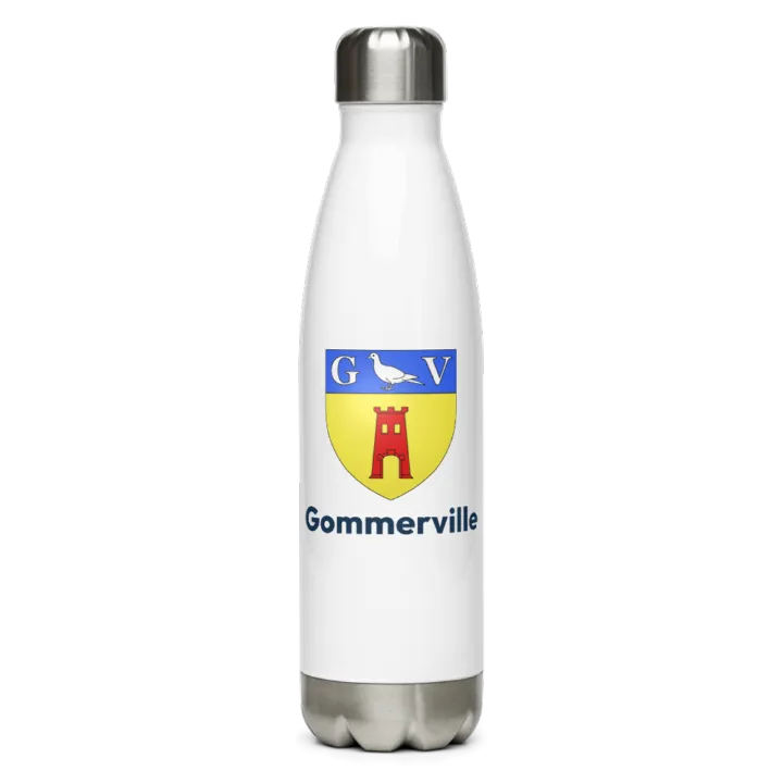 Gourde inox blason de Gommerville