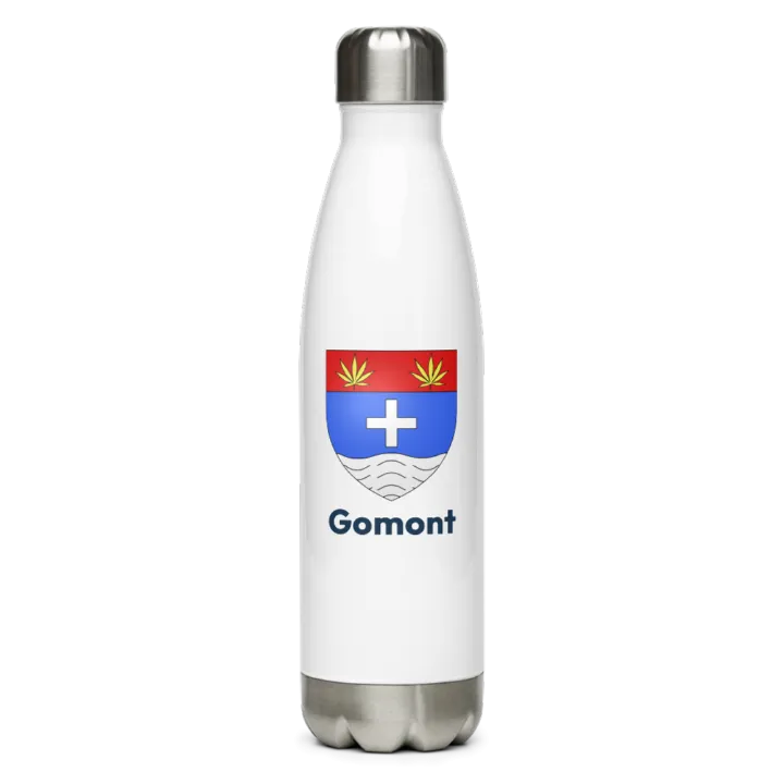 Gourde inox blason de Gomont