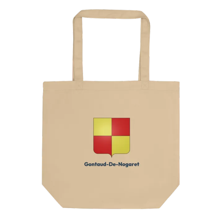 Tote bag coton bio — blason de Gontaud-de-Nogaret