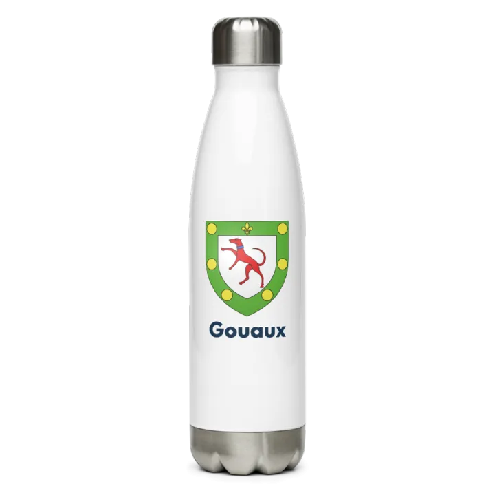 Gourde inox blason de Gouaux