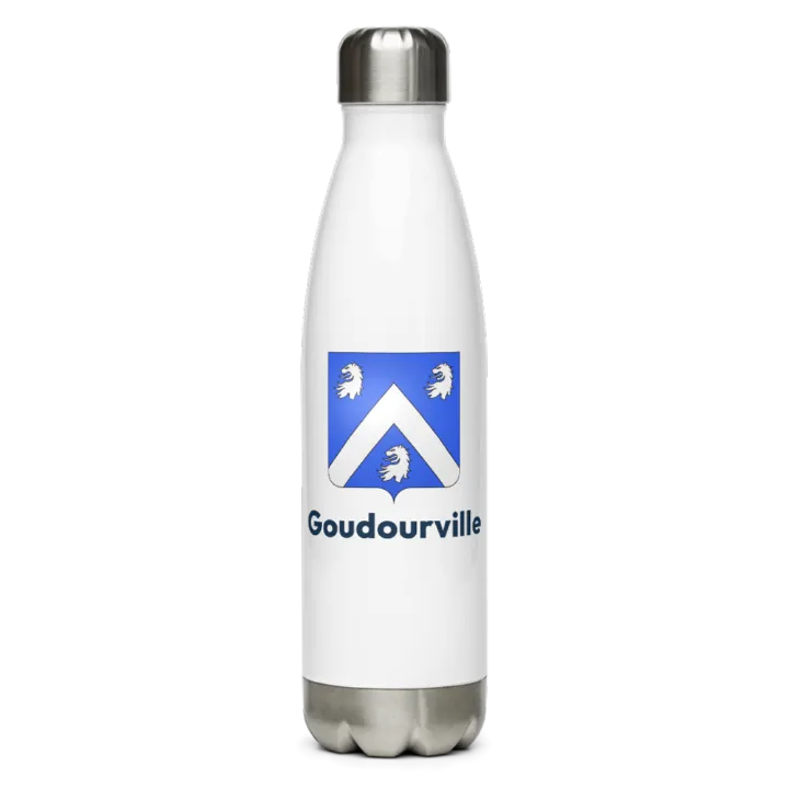 Gourde inox — blason de Goudourville