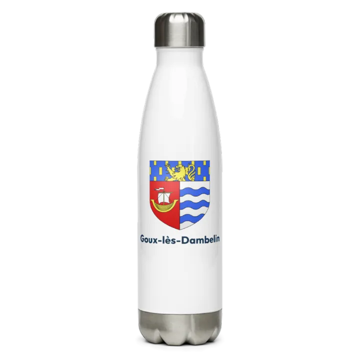 Gourde inox — blason de Goux-lès-Dambelin