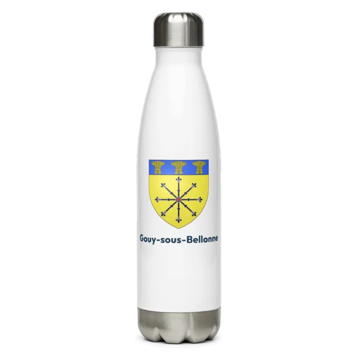 Gourde inox blason de Gouy-sous-Bellonne