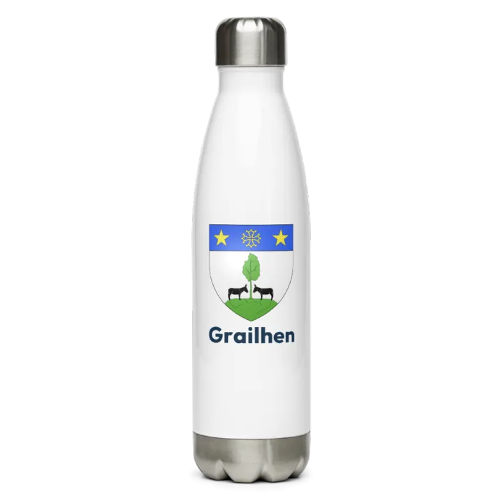 Gourde inox blason de Grailhen