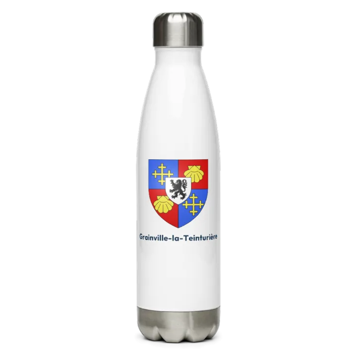 Gourde inox blason de Grainville-la-Teinturière