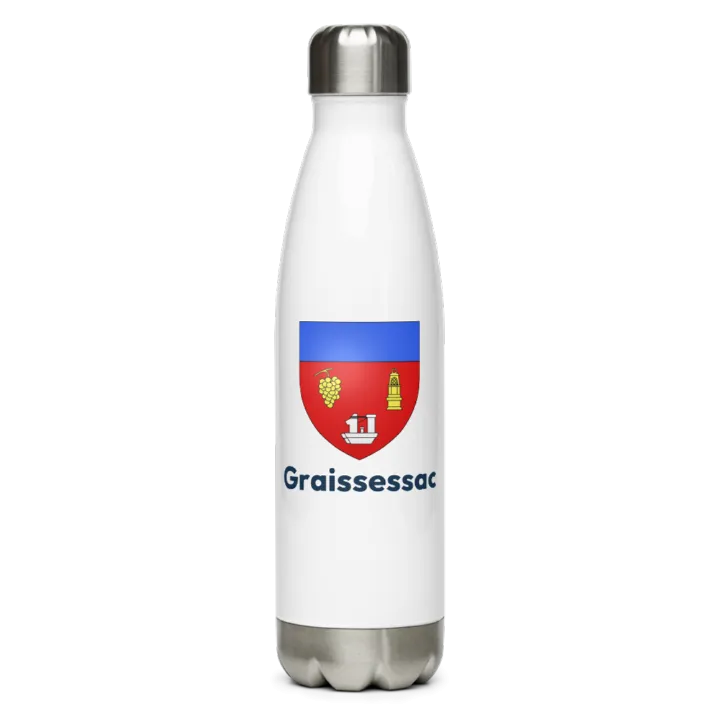 Gourde inox blason de Graissessac