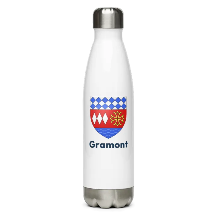 Gourde inox blason de Gramont