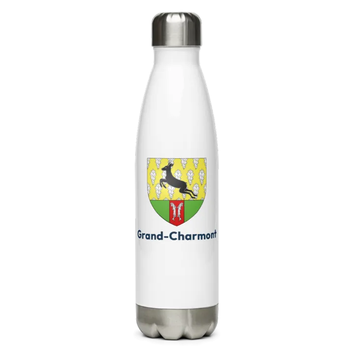 Gourde inox blason de Grand-Charmont