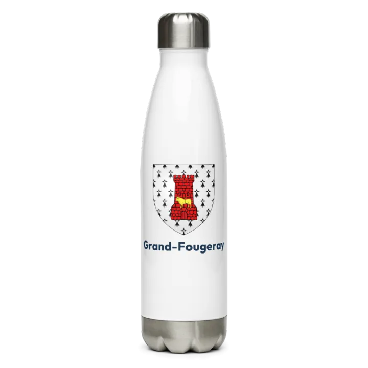 Gourde inox blason de Grand-Fougeray