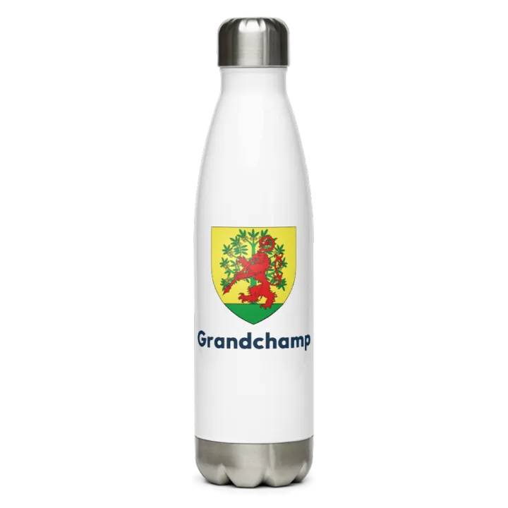 Gourde inox — blason de Grandchamp
