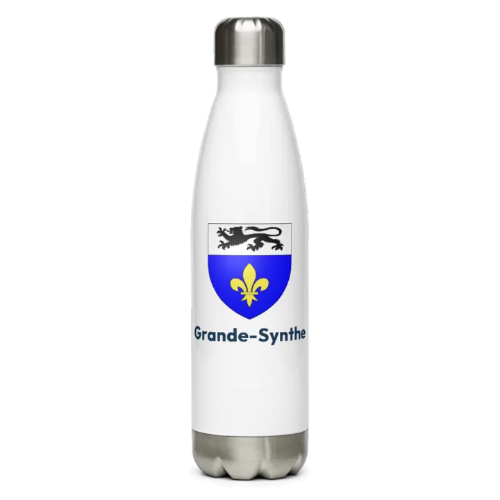 Gourde inox — blason de Grande-Synthe