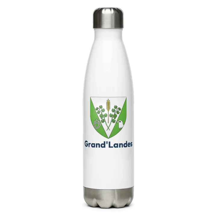Gourde inox — blason de Grand'Landes
