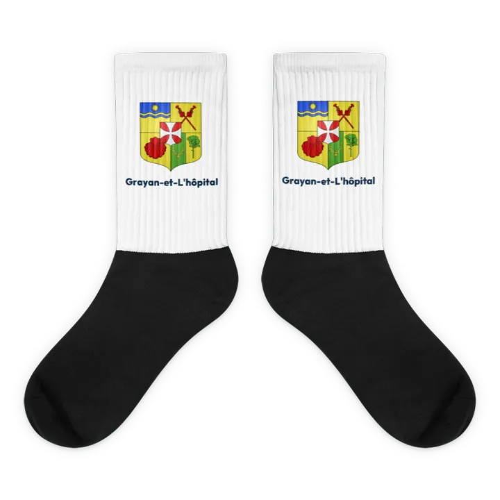 Chaussettes — blason de Grayan-et-l'Hôpital