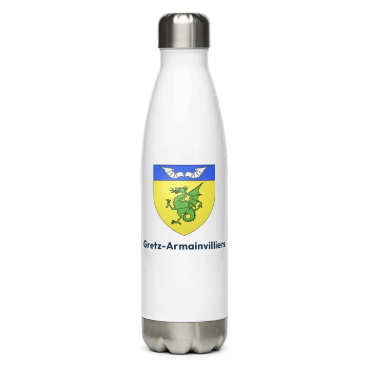 Gourde inox blason de Gretz-Armainvilliers
