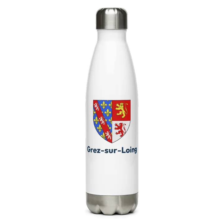 Gourde inox blason de Grez-sur-Loing