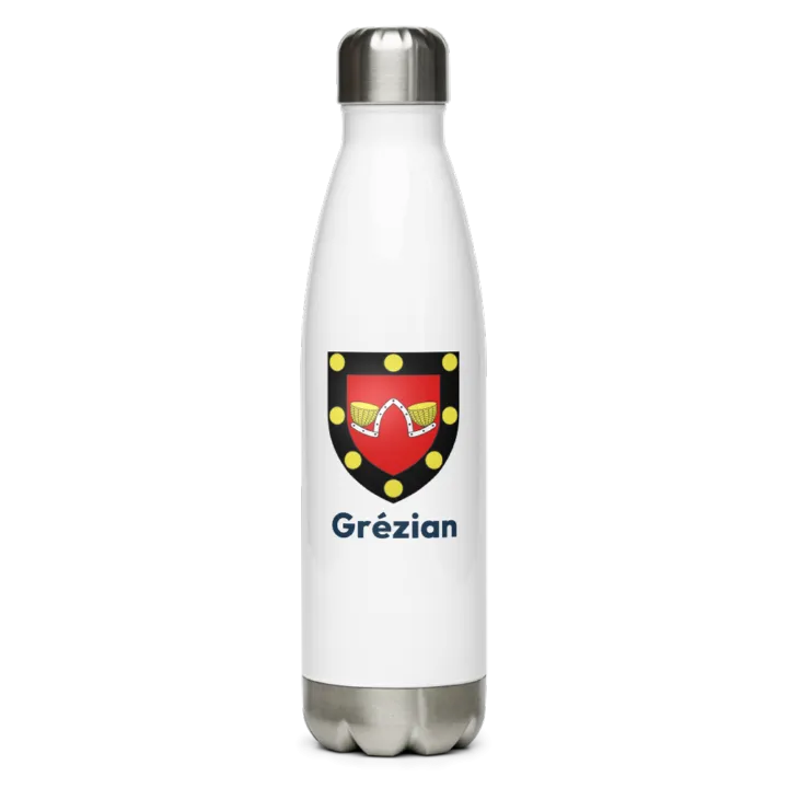 Gourde inox blason de Grézian