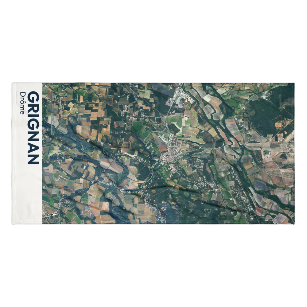 Serviette cartographique — carte de Grignan