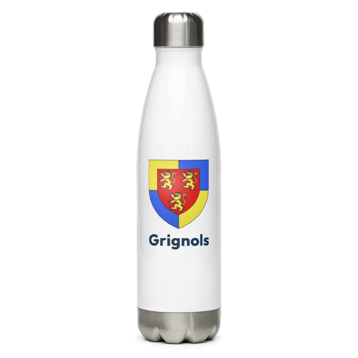 Gourde inox blason de Grignols
