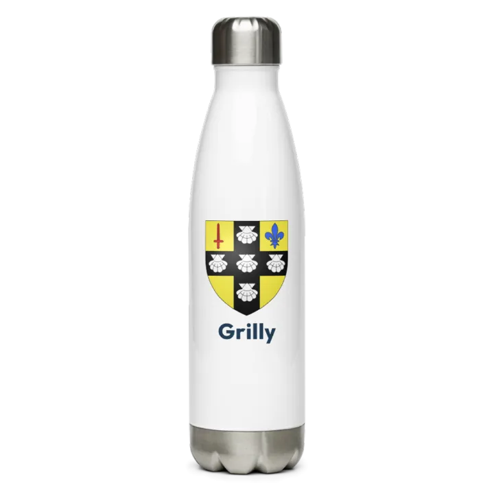Gourde inox blason de Grilly