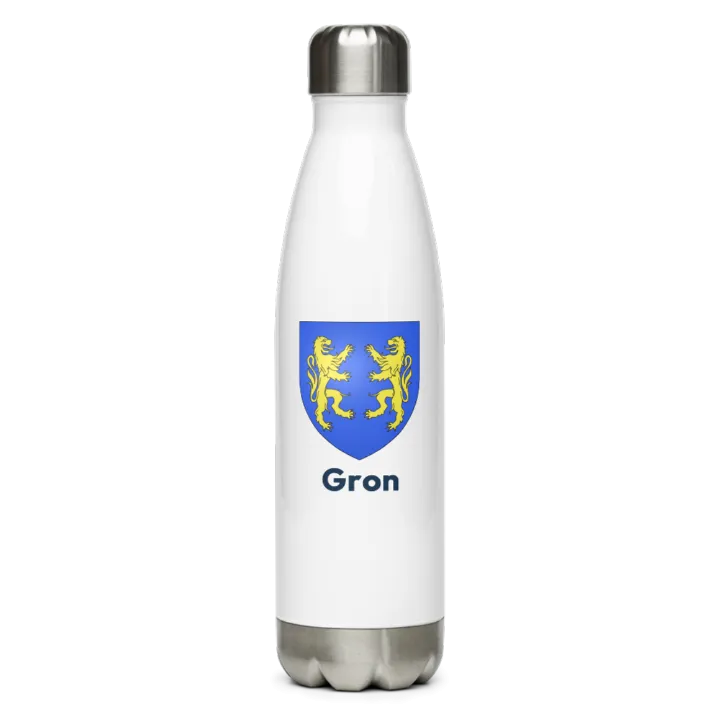 Gourde inox blason de Gron