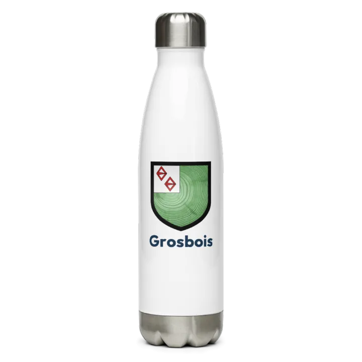 Gourde inox blason de Grosbois